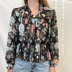 Vintage 70s Floral Top